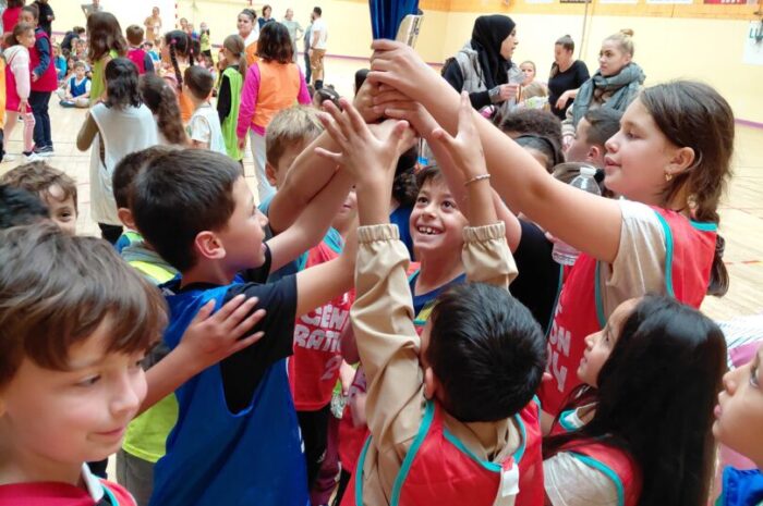 Rencontre sportive.